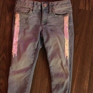 Girls size 6 sequence jeans